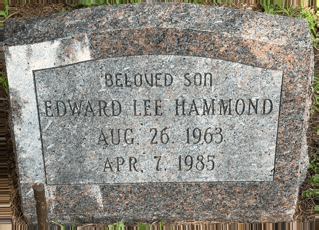 Edward Lee Hammond granite marker after cleaning